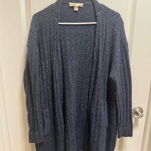 Michael Kors Navy Open Cardigan
